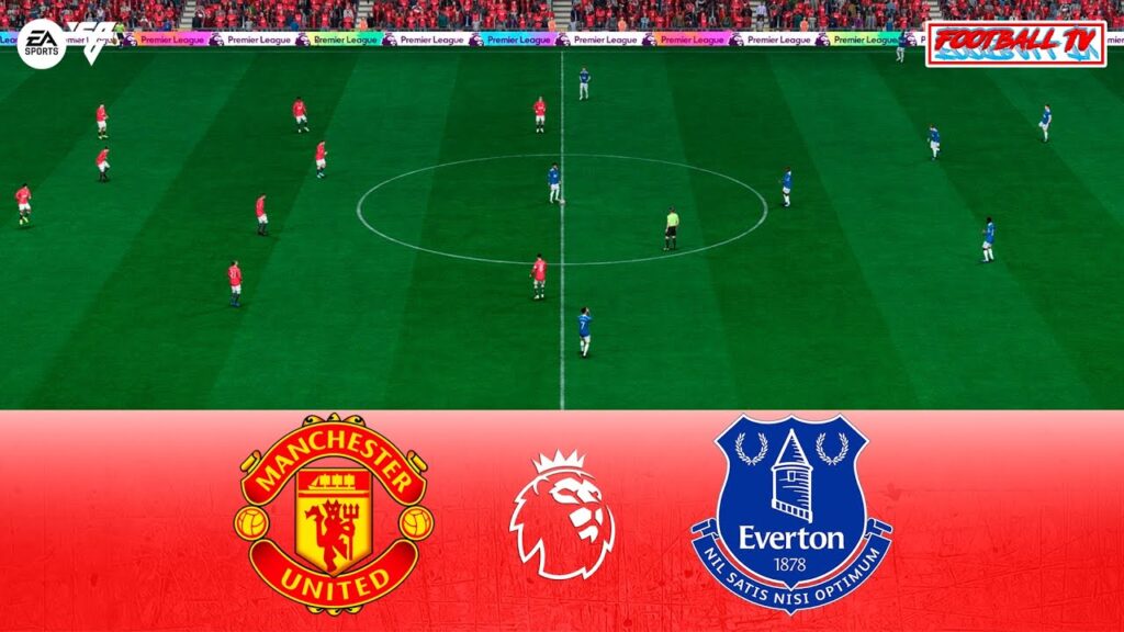 Manchester United vs Everton - Premier League 23/24 | EA FC 24 Full Match All Goals | Gameplay PC