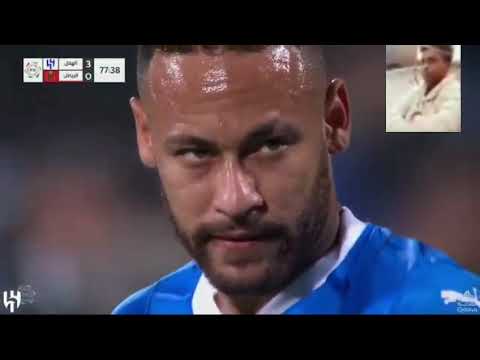 Neymar jr first debut for al hilal saudi 🇸🇦 😳 👏 🙌 💗💚