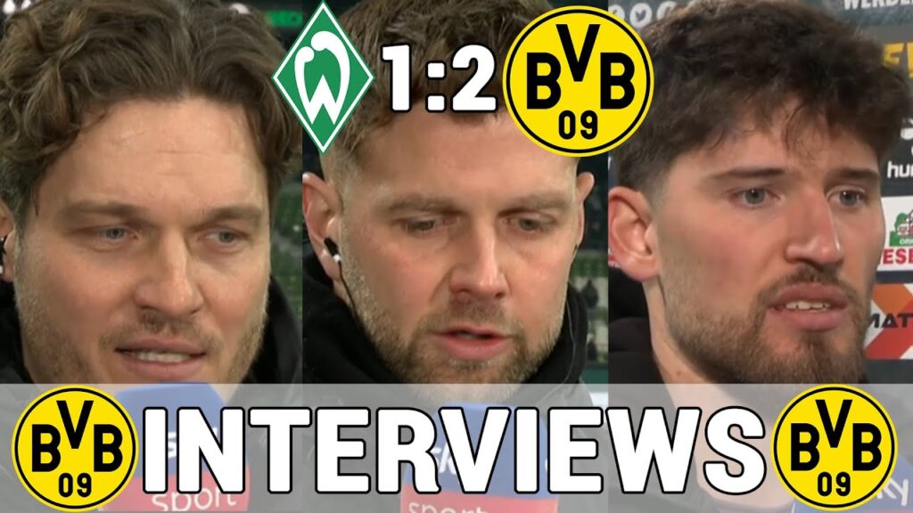 Alle BVB Stimmen zum Spiel: Edin Terzic, Füllkrug & Kobel | Werder Bremen 1:2 Borussia Dortmund