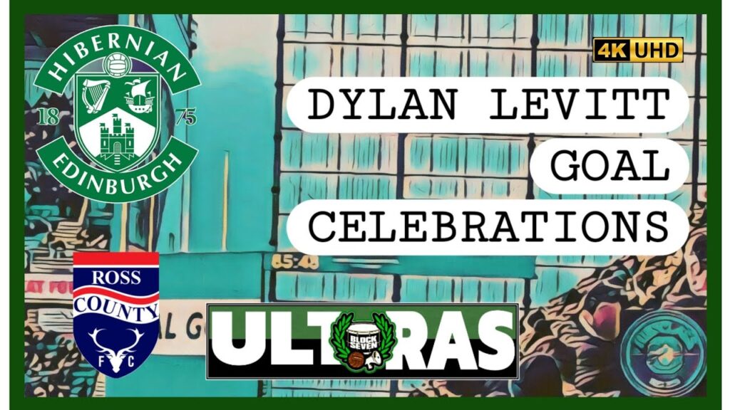 📣 DYLAN LEVITT IS THE BEST AROUND. Hibees celebrating Levitt Goal. Hibernian FC 🟢 v Ross County FC 🔵