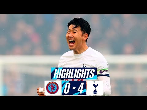 Aston Villa vs Tottenham 0-4 Extended Highlights Goals - Premier League 23/24
