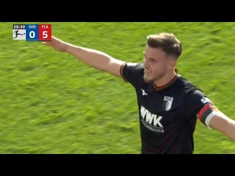 SV Darmstadt vs FC Augsburg 0-6 Ermedin Demirovic, Phillip Tietz, Ruben Vargas & Jensen score in win