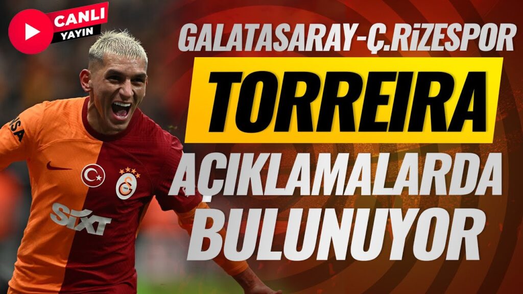 Lucas Torreira açıklamalarda bulunuyor | Galatasaray-Çaykur Rizespor | CANLI YAYIN