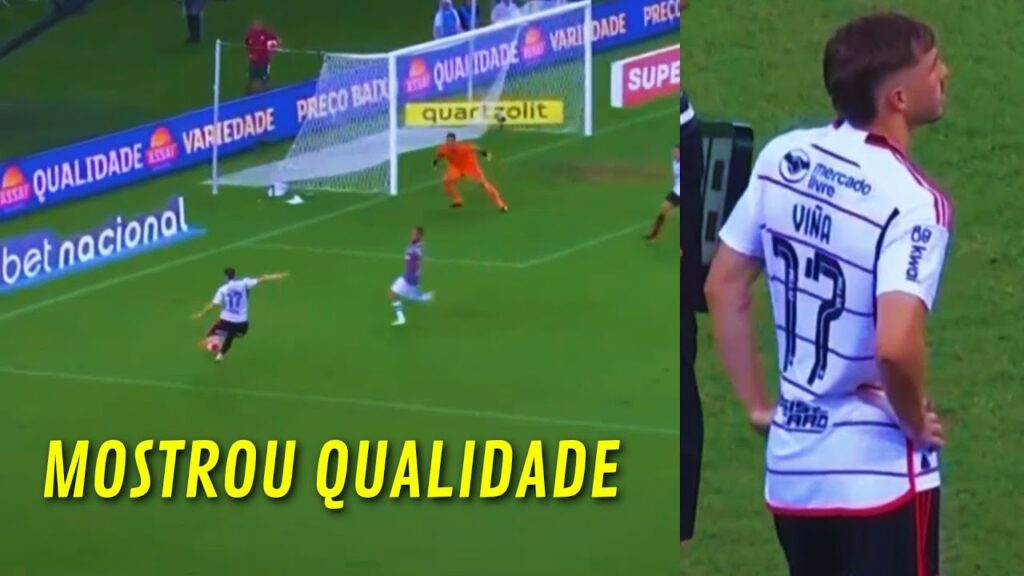 VIÑA ENTROU NO LUGAR DO AYRTON LUCAS APÓS LESÃO | Matías Viña vs Fluminense