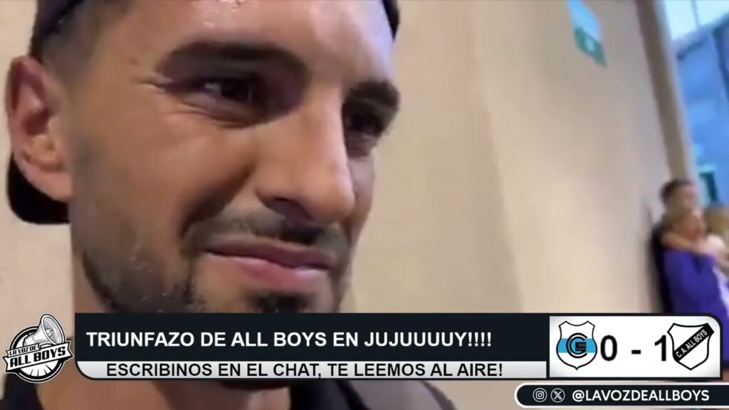 Alexis Vega luego de la victoria de #AllBoys ante #GimnasiaDeJujuy