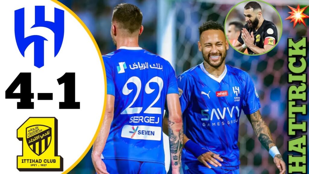 Al Hilal vs Al-Ittihad 4-1. goals & HIGHLIGHTS 💥 2024 ' Neymar HATTRICK - Banjema  one goal Match