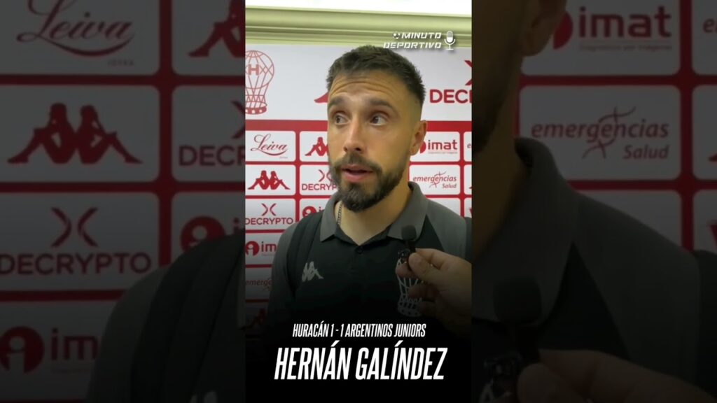 Hernán Galíndez, arquero de Huracán, tras el empate ante Argentinos Juniors
