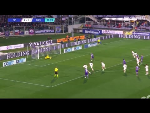 Cristiano Biraghi sbaglia rigore, Fiorentina-Roma (2-2) Tutti i gol e gli highlights estesi