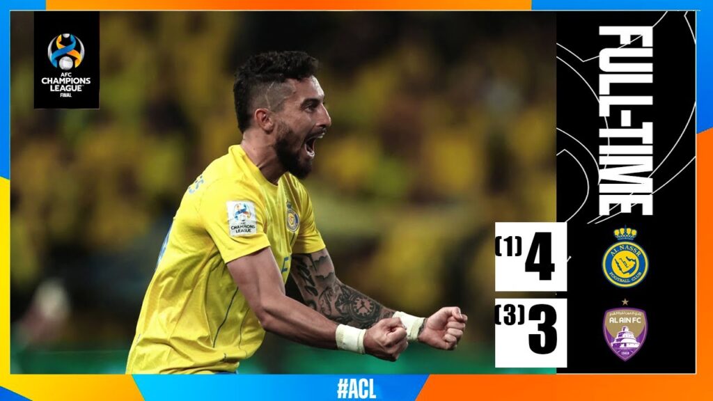 Alex Telles Free-Kick Goal | Al-Nassr vs Al-Ain 4-3 Extended Highlights | AFC Champions League 23/24