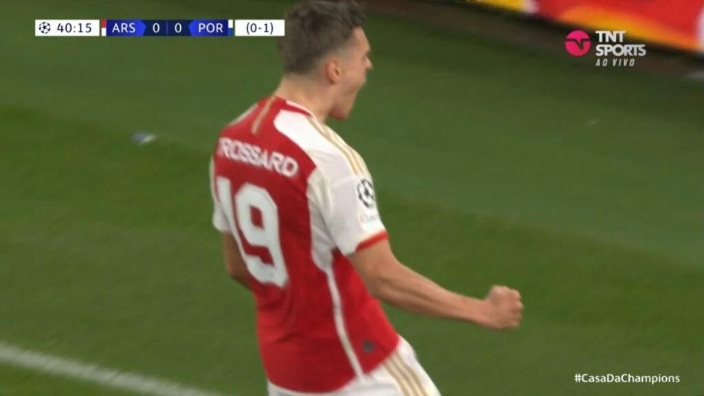 Leandro Trossard Goal | Arsenal vs Porto Highlights | UEFA Champions League 23/24