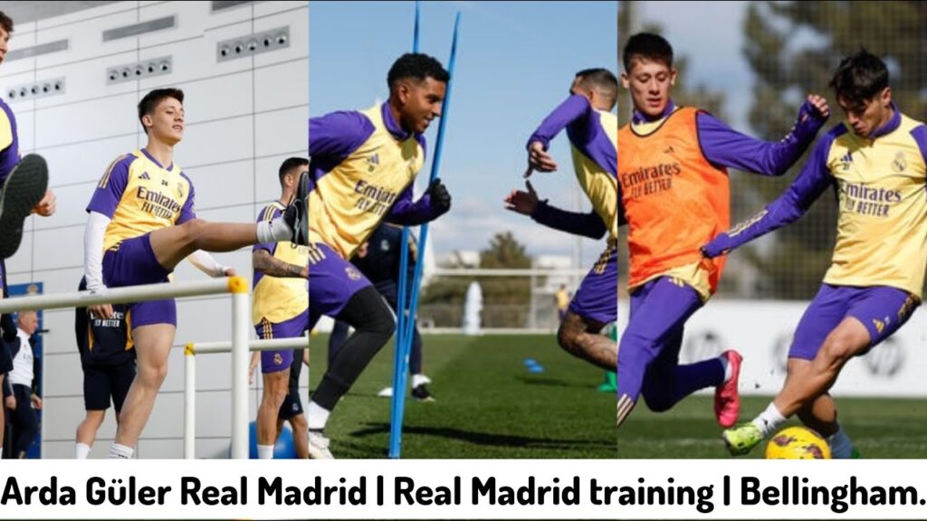 Arda Güler Real Madrid | Real Madrid training | Bellingham.