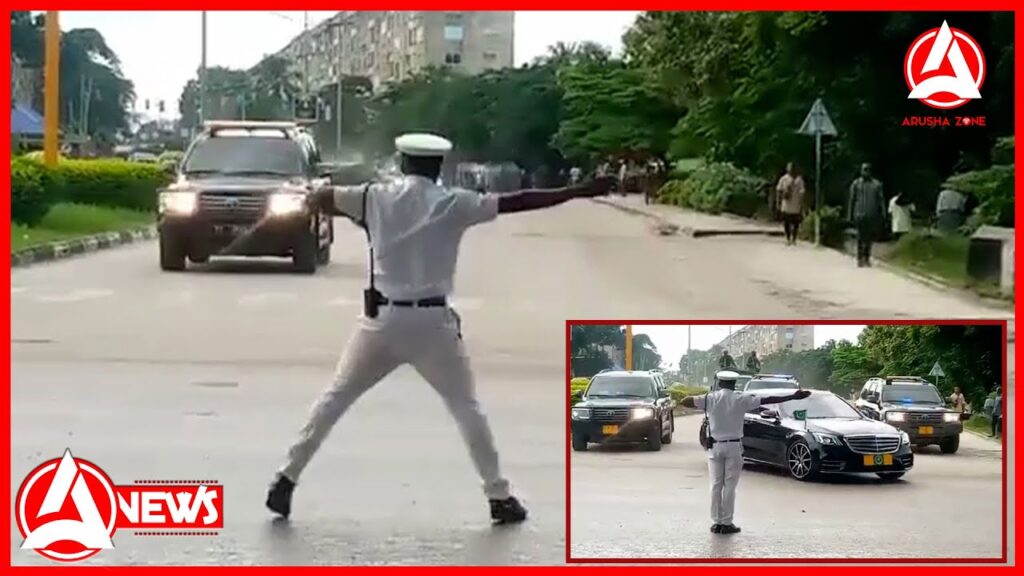 ANGALIA ALICHOFANYA ASKARI  HUYU KWENYE  MSAFARA WA RAIS HUSSEIN MWINYI