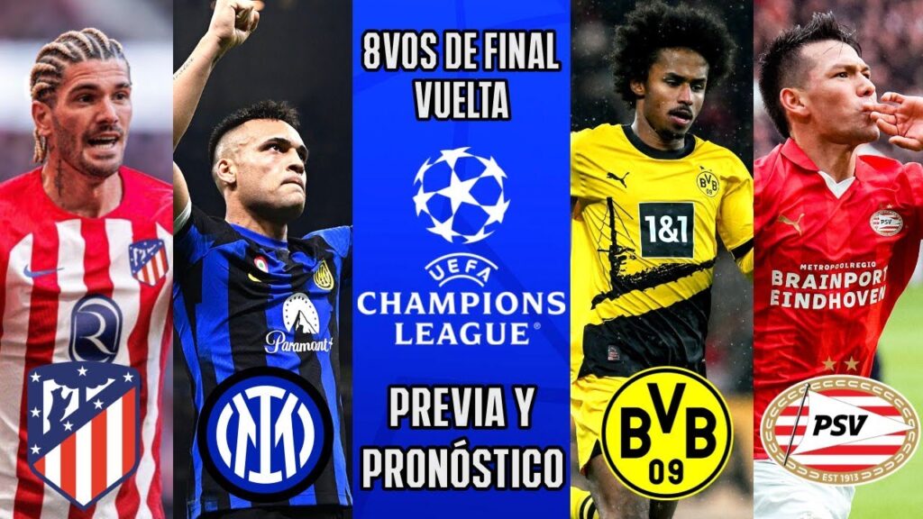 ATLÉTICO vs INTER|DORTMUND vs PSV|PREVIA Y PRONÓSTICOS|8VOS DE FINAL|CHAMPIONS LEAGUE
