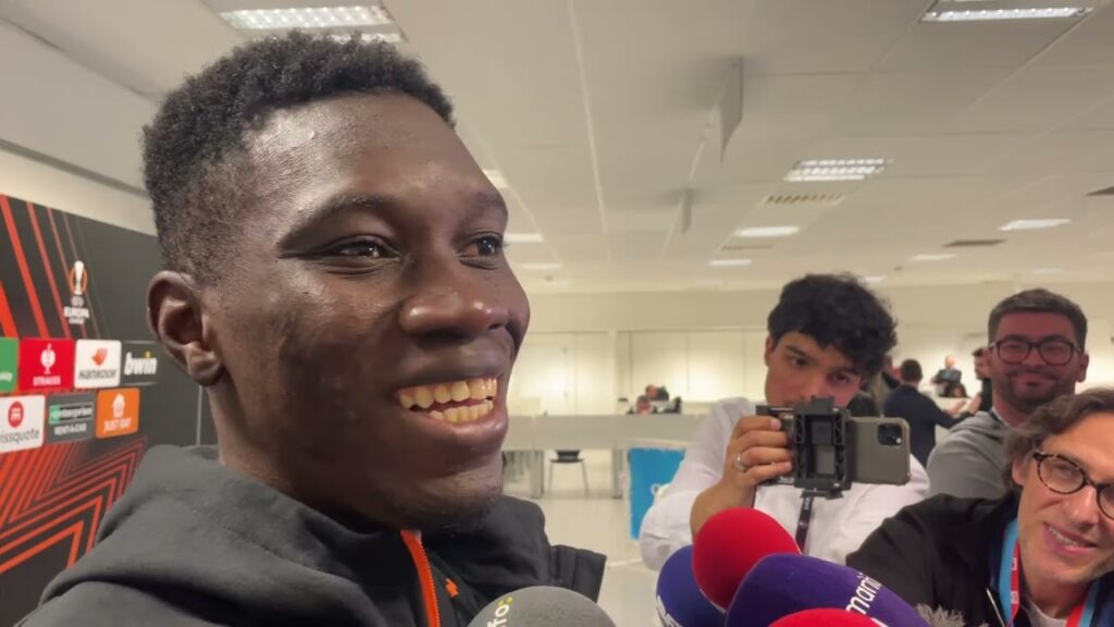 Le sourire d’Ismaïla Sarr après la large victoire de l’OM face à Villarreal