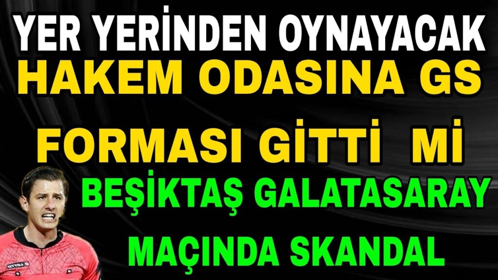 Beşiktaş - Galatasaray, derbisinden sonra hakem odasına imzalı Galatasaray formaları gitti mi! BJK