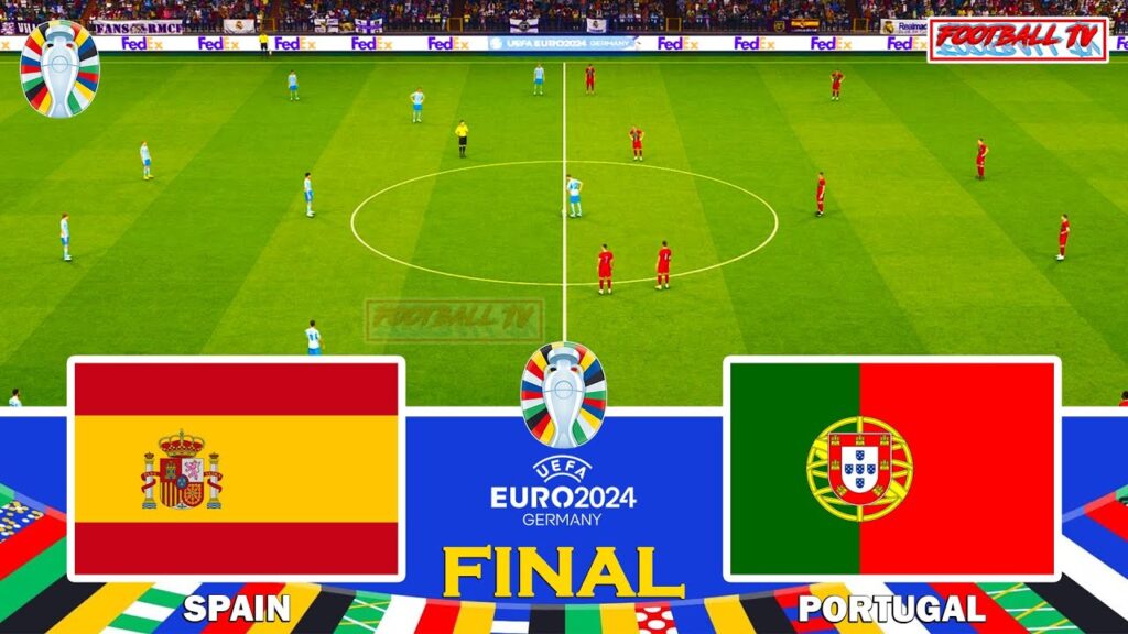 SPAIN vs PORTUGAL - FINAL UEFA EURO 2024 | FULL MATCH ALL GOALS | PES GAMEPLAY PC