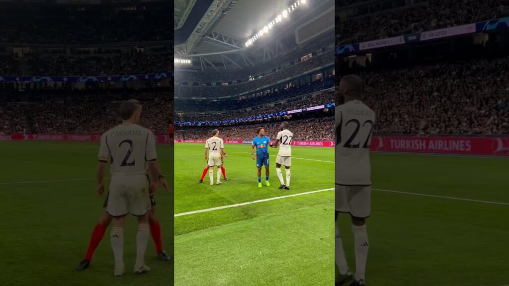 CARVAJAL AND OPENDA COME TO BLOWS 😳🥊 #ucl #championsleague #realmadrid #halamadrid