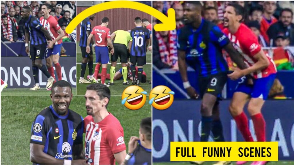 🤣Inter Milan striker MARCUS THURAM grabbing Atletico Madrid defender STEFAN SAVIĆ’s Balls goes viral 🤣Inter Milan striker MARCUS THURAM grabbing Atletico Madrid defender STEFAN SAVIĆ's Balls goes viral