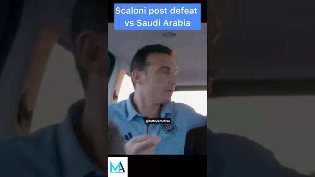 Lionel Scaloni after Argentina's loss vs. Saudi Arabia at the World Cup!