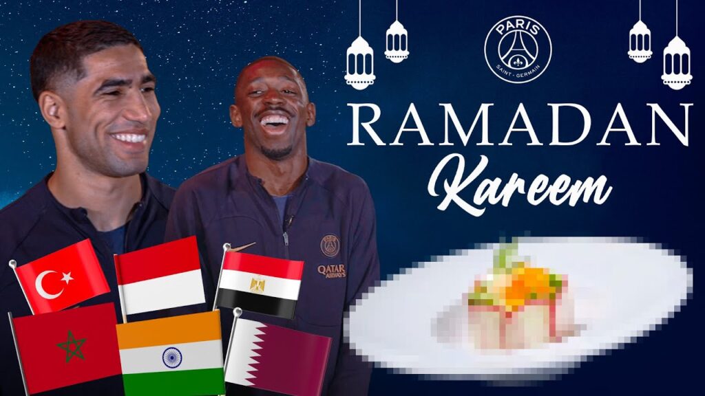 𝐑𝐚𝐦𝐚𝐝𝐚𝐧 𝐊𝐚𝐫𝐞𝐞𝐦 ❤️💙 With Hakimi, Dembélé, Mukiele, Kolo Muani & Tounkara