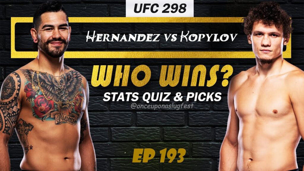 UFC 298 Predictions & Stats Quiz: Anthony Hernandez vs Roman Kopylov | Fight Breakdown | EP 193
