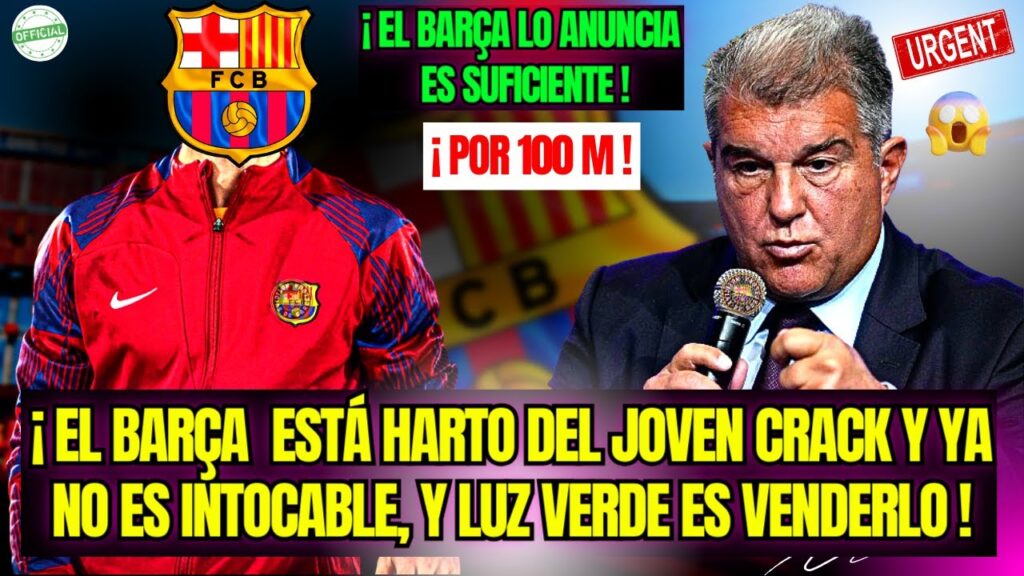 NOTICIA URGENTE EN EL BARCELONA / NADIE LO ESPERABA / NOTICIAS DEL F C BARCELONA HOY