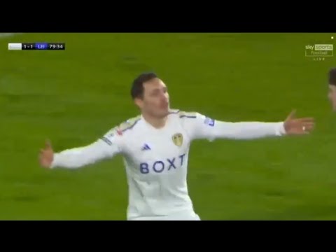 Connor Roberts unbelievable goal: Leeds vs Leicester city