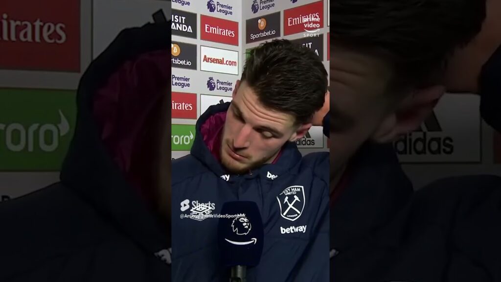 Declan Rice on Arsenal's Title Chances  🏆 👏 #shorts #arsenal