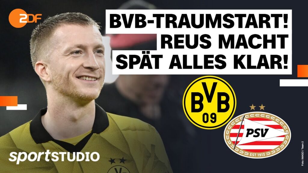 Borussia Dortmund – PSV Eindhoven | UEFA Champions League 2023/24, Achtelfinale | sportstudio