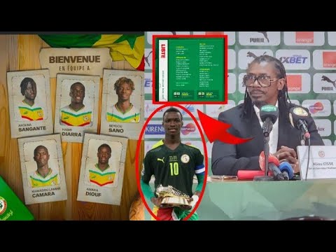 Voici la liste des lions 🦁 convoqué par Aliou Cissé, Habib Diarra, Arouna Sangante, Amara Diouf ....