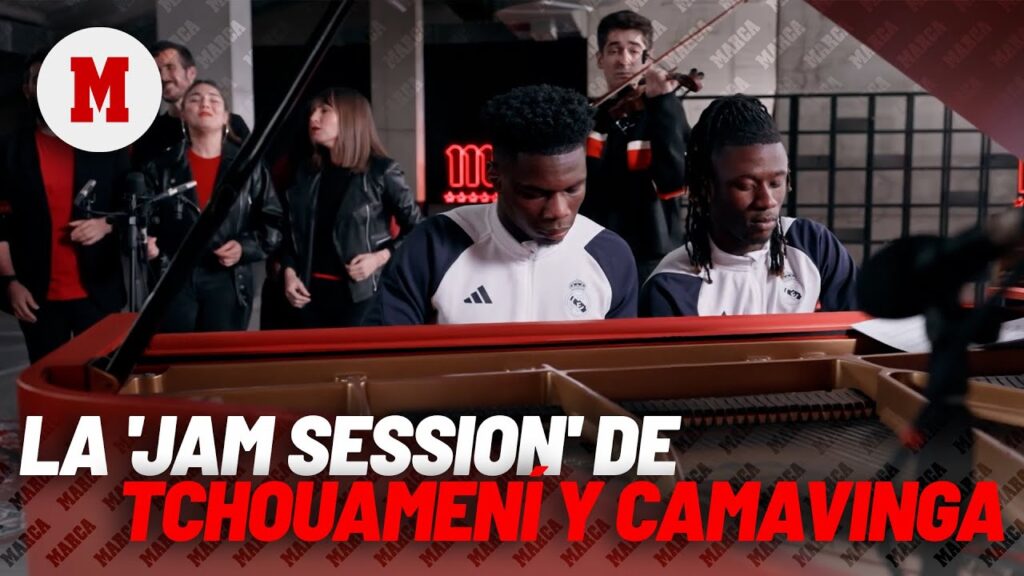 La 'Jam Session' de Tchouaméni y Camavinga: se atreven con el himno del Madrid I MARCA