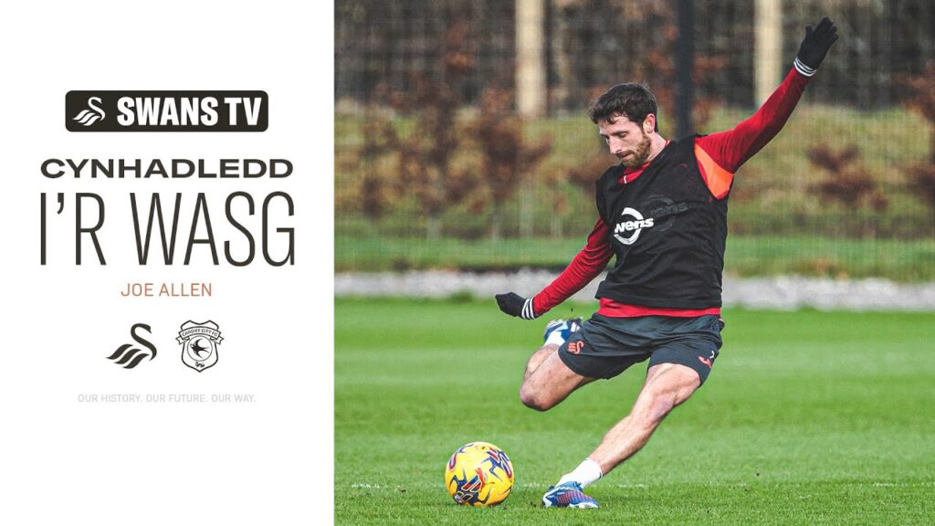 Joe Allen | Cynhadledd i’r wasg cyn y gem