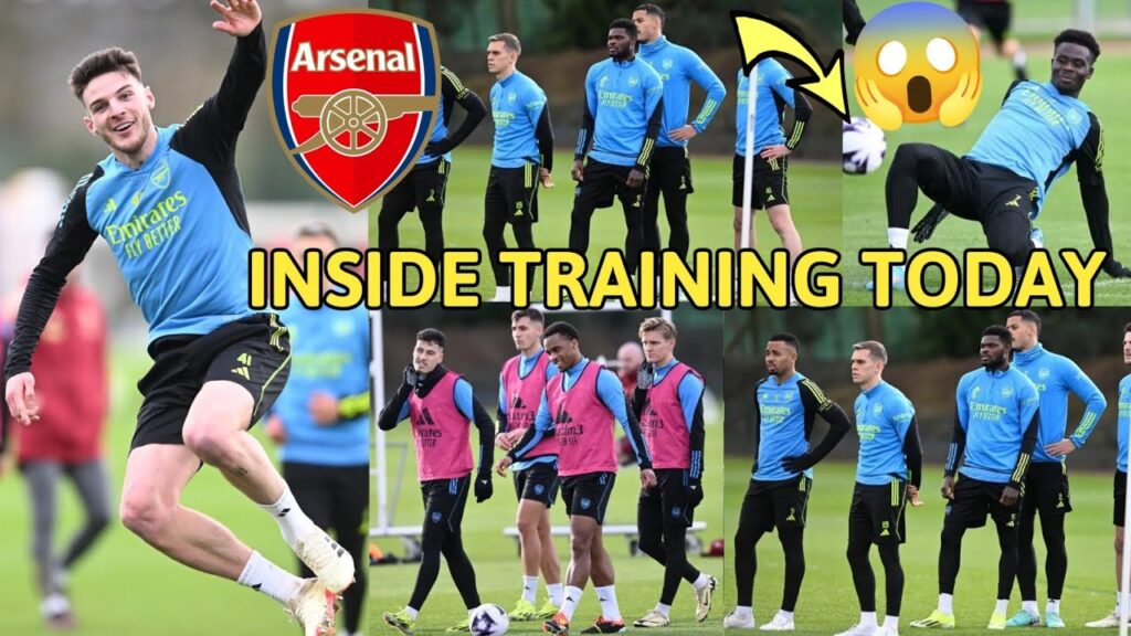 ✅INSIDE ARSENAL TRAINING: Declan Rice Martinelli & Thomas Partey Back To FULL Training Today!🔥