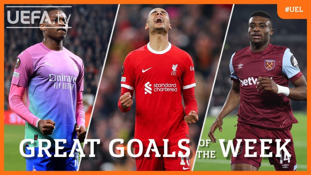 #UEL Great Goals Round of 16 2nd leg | Leão, Gakpo, Kudus...