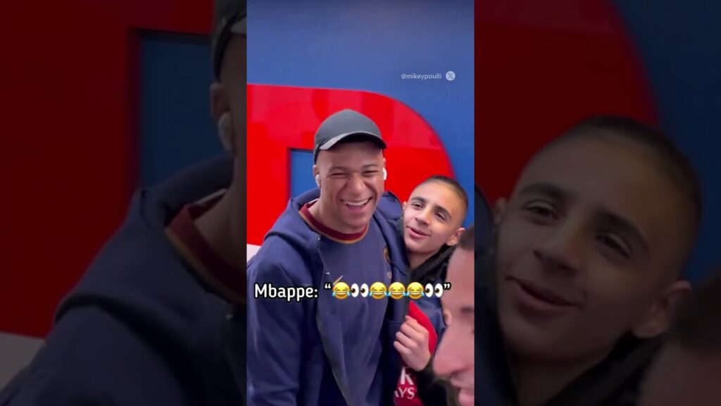 Kylian Mbappe's reaction to being asked to come to Arsenal 👀😅