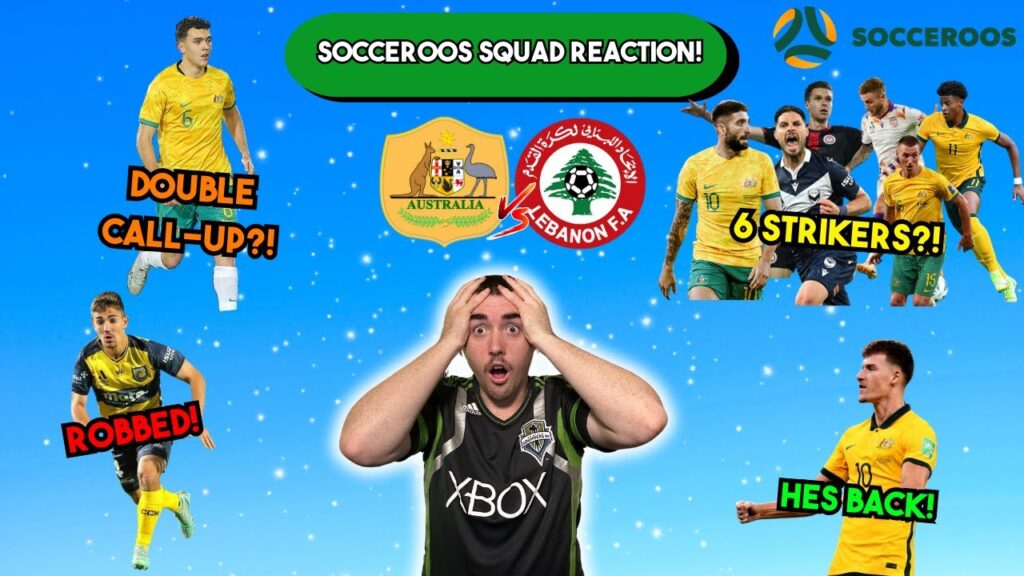 MY REACTION TO THE SOCCEROOS SQUAD vs LEBANON!