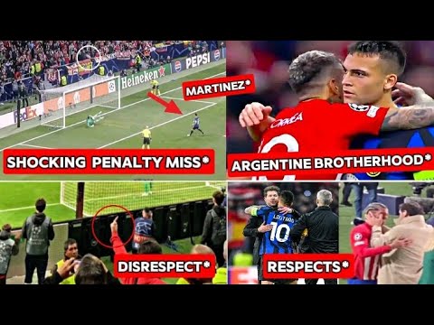 🤯All Angles of Lautaro Martinez Shocking Penalty Miss Vs Atletico Madrid