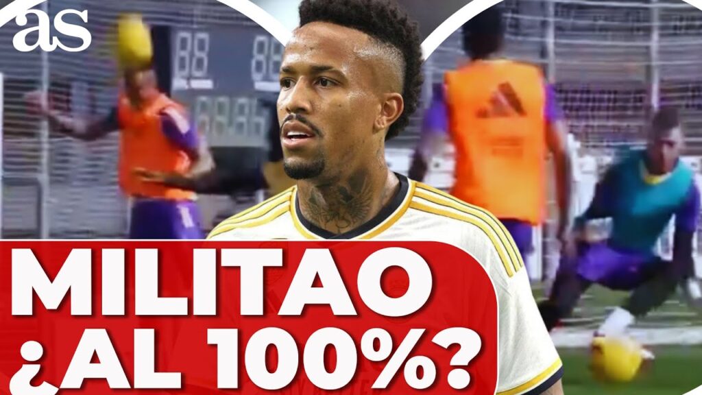 ÉDER MILITAO vuelve a ENTRENAR: las imágenes ILUSIONAN al REAL MADRID