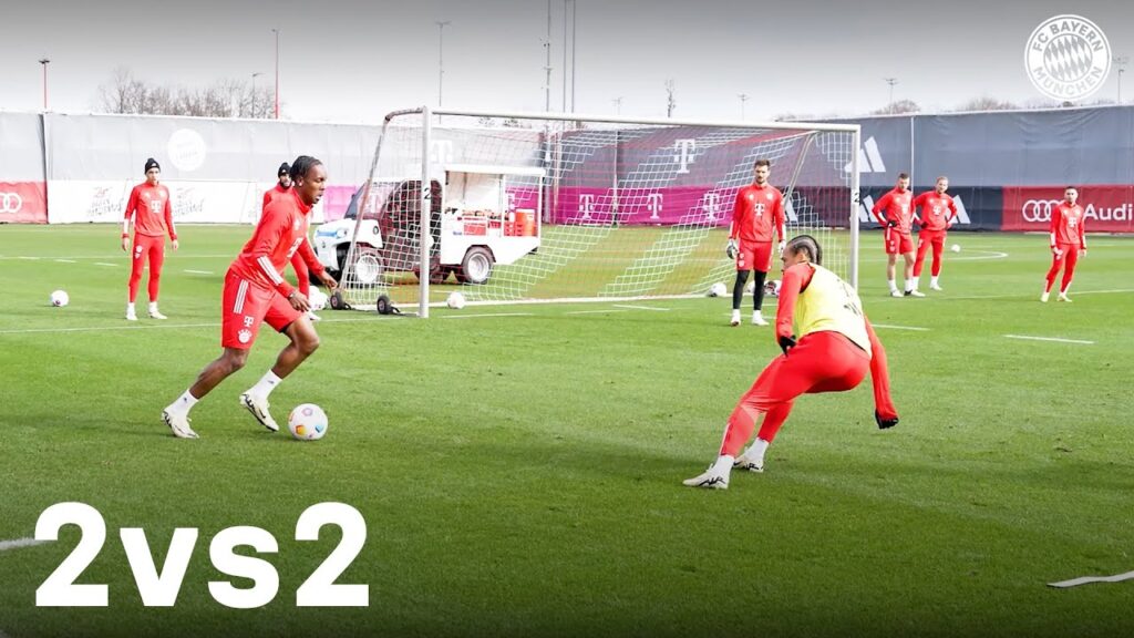 2 vs. 2 in training – intense duels!