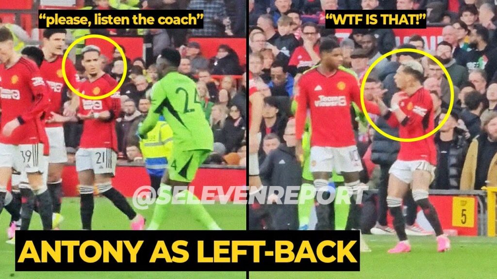 Onana calmed Antony when he was FURIOUS after Ten Hag asked to play as LEFT-BACK vs Liverpool