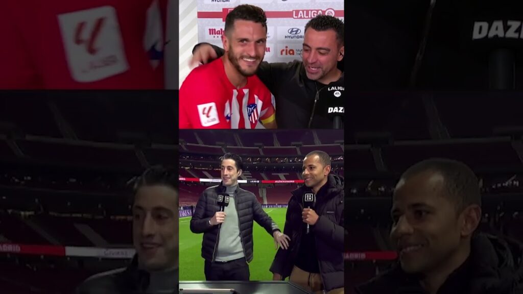 ¡QUÉ MOMENTAZO EN DAZN! 🙌🔥 Xavi le soltó a Koke "no paras de correr, cabr*n" 😅