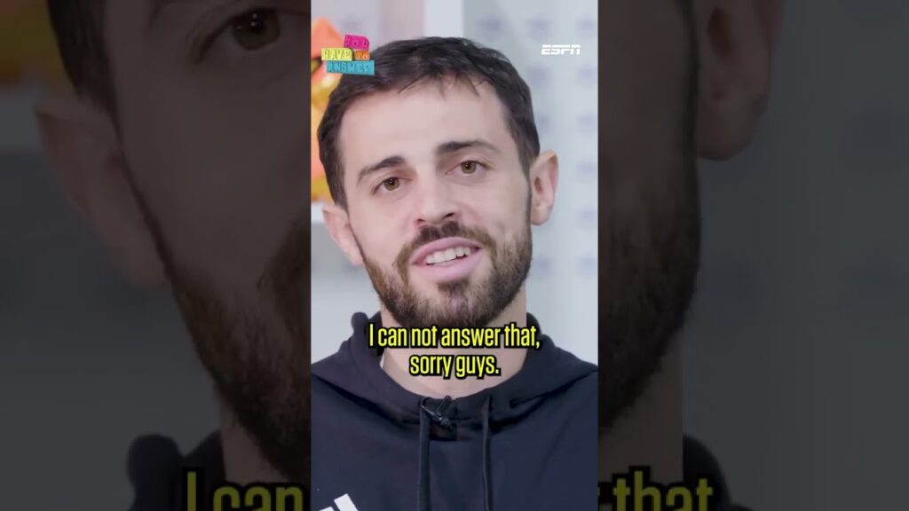Bernardo Silva didn’t want to answer some of these questions 😂 #shorts