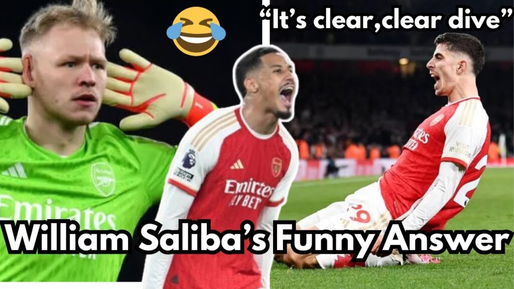 William Saliba's hilarious interview after the game! Funny 😀