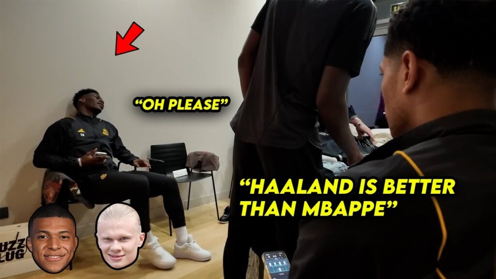Tchouameni & Jude Bellingham HEATED Argument over Mbappe vs Haaland 🔥