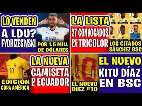 SORPRESAS! LOS 27 CONVOCADOS DE FÉLIX SÁNCHEZ BAS ECUADOR VS ITALIA | LA NUEVA CAMISETA ECUADOR 2024