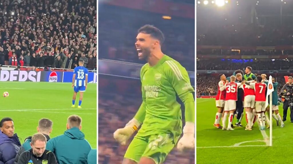 Crazy Scenes As David Raya’s Penalty Shootout Save vs FC Porto