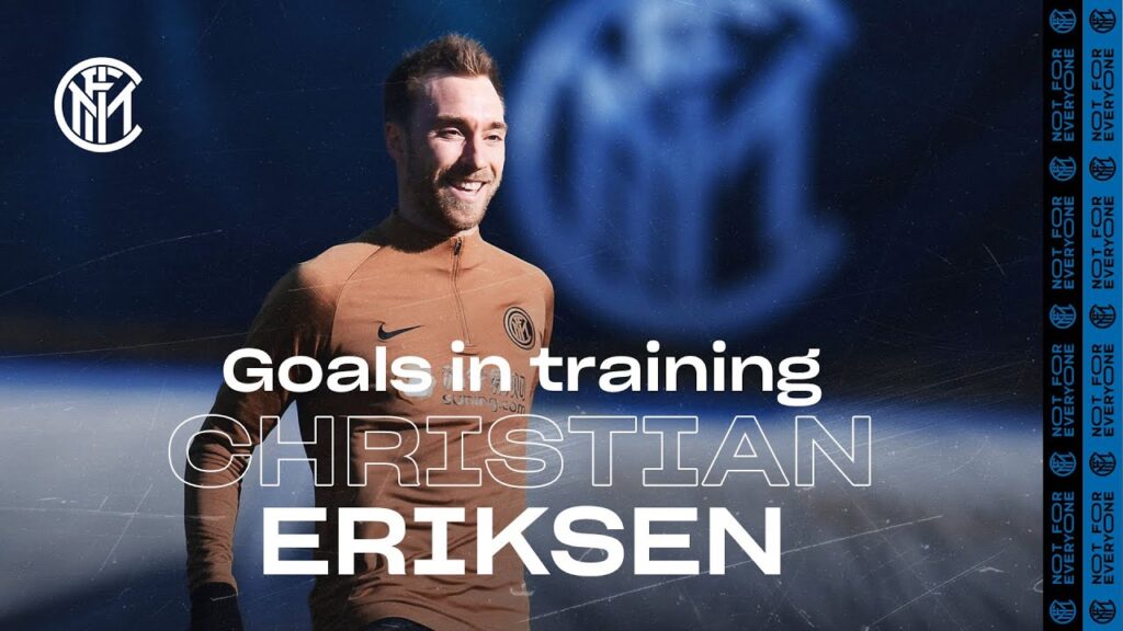 CHRISTIAN ERIKSEN'S FIRST GOALS IN TRAINING! | #WelcomeChristian 🇩🇰⚫🔵