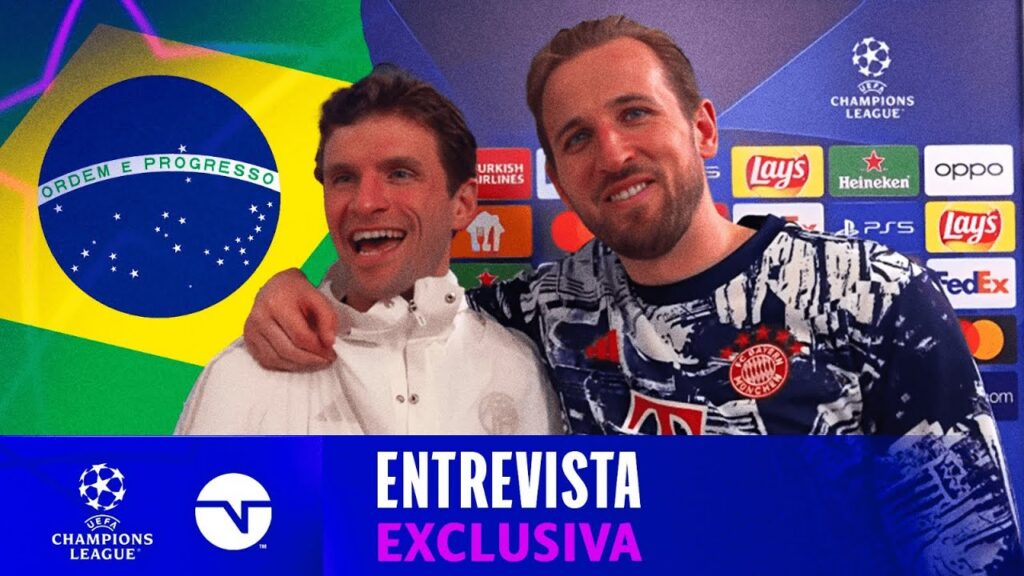 RESENHA ABSURDA COM THOMAS MÜLLER E HARRY KANE NA CHAMPIONS: "ELE JOGA BONITO!" | ENTREVISTA