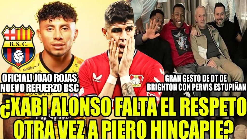 ¿XABI ALONSO FALTA EL RESPETO OTRA VEZ A PIERO HINCAPIE? GRAN GESTO DE DT DE BRIGHTON CON PERVIS