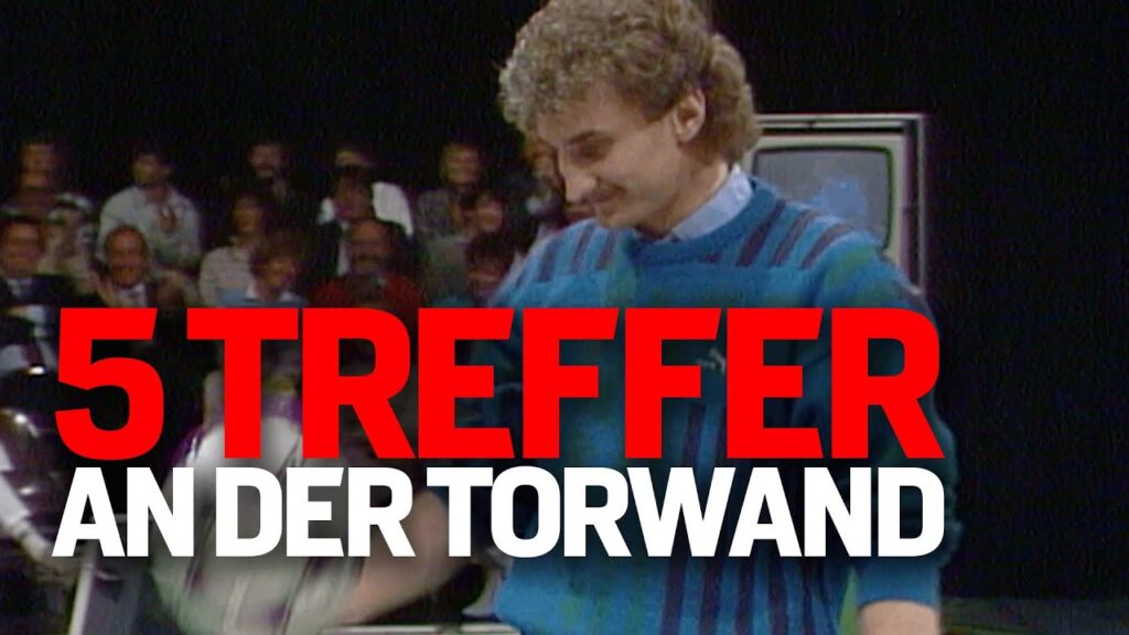 Legendär – Rudi Völler trifft 5 Mal an der Torwand | Aktuelles Sportstudio 1985